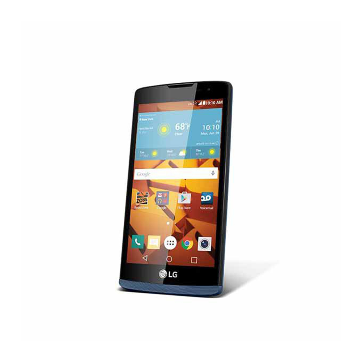 LG Tribute 2-view of front panel